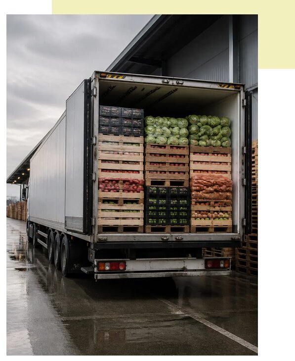 Перевозка плодоовощной продукции в Углич по цене от 5210 р. | Агросервис-Глч