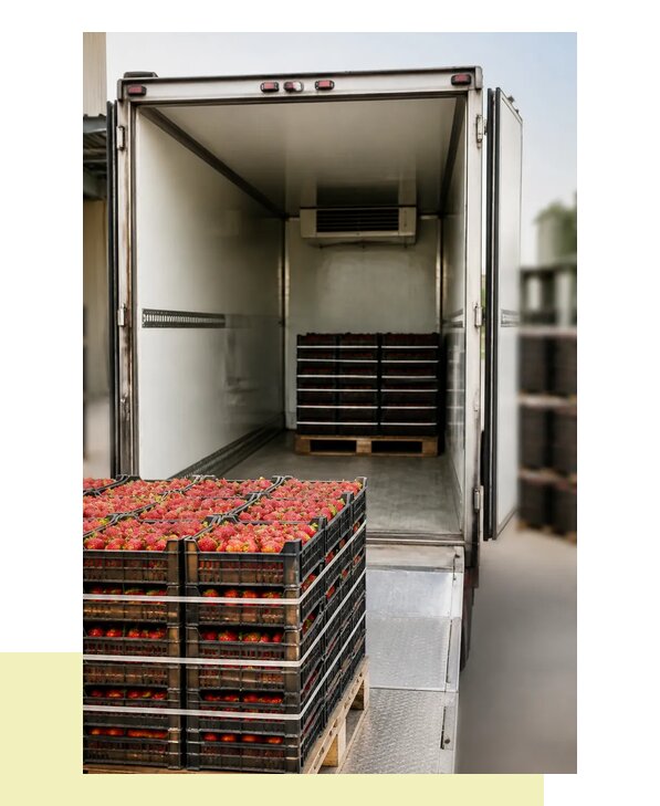 Перевозка клубники в Углич с соблюдением температурного режима